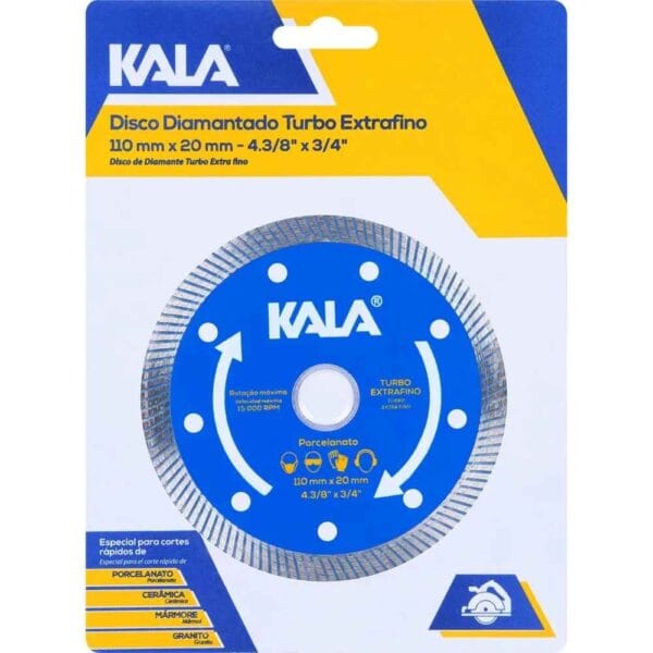 DISCO DIAMANT. PORCEL. 110 X 20MM KALA