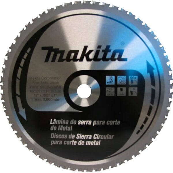 LAMINA DE SERRA PARA METAL 305X25.4X60T MAKITA