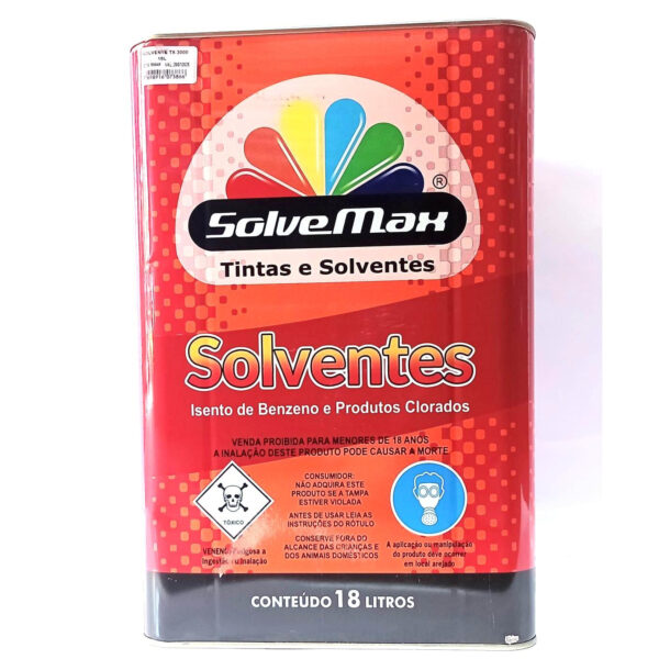 SOLVENTE 3000 THINNER LIMPEZA 18L SOLVEMAX