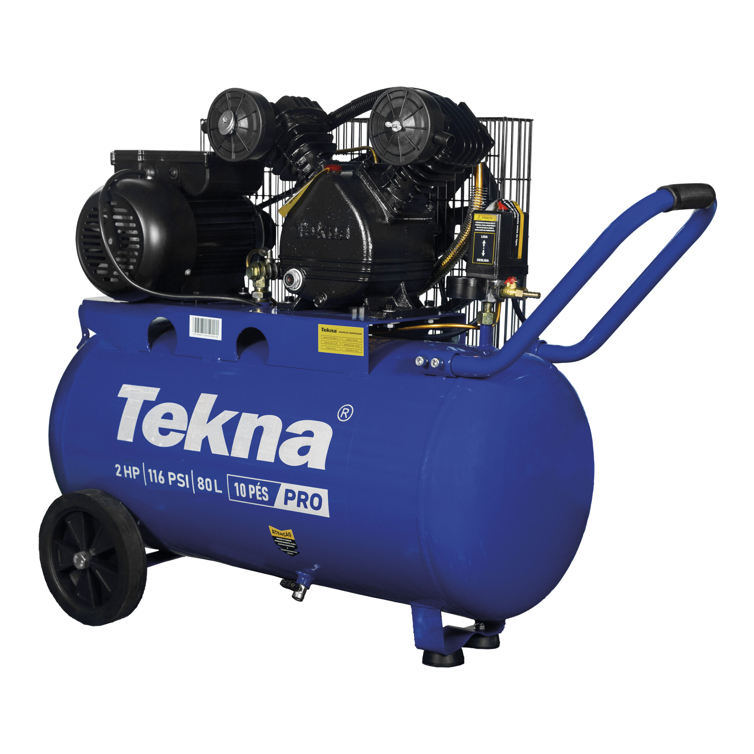 COMPRESSOR DE AR CP10080P-1 127V/60HZ 80L 2HP TEKNA 1011101