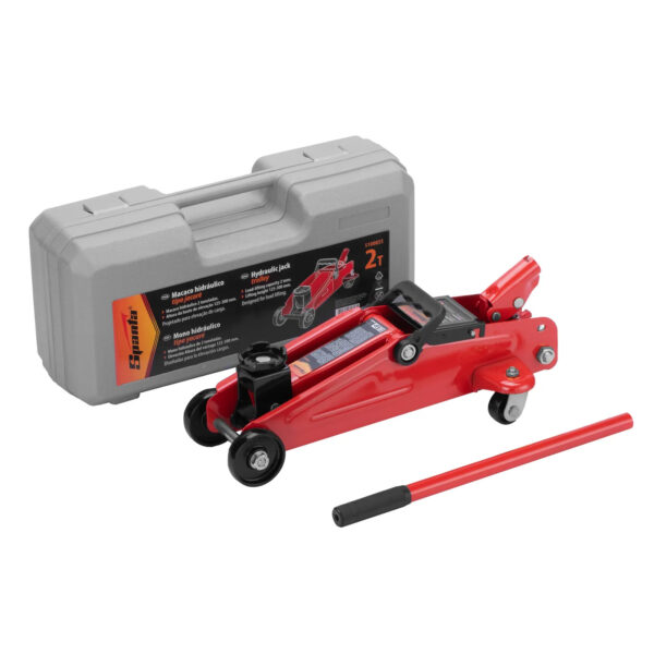MACACO HIDRAULICO TIPO JACARE 2T ELEVACAO 125-300MM MALETA PLASTICA SPARTA 5100855