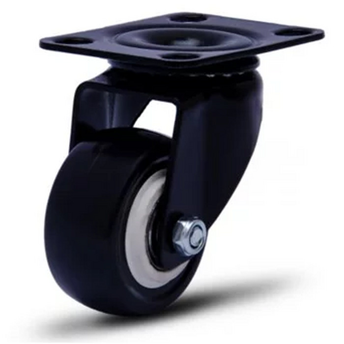 ROD.GIR.412 PRETO PL 80X105 RODA BP C/ ROL.ESF.PRETA COLSON