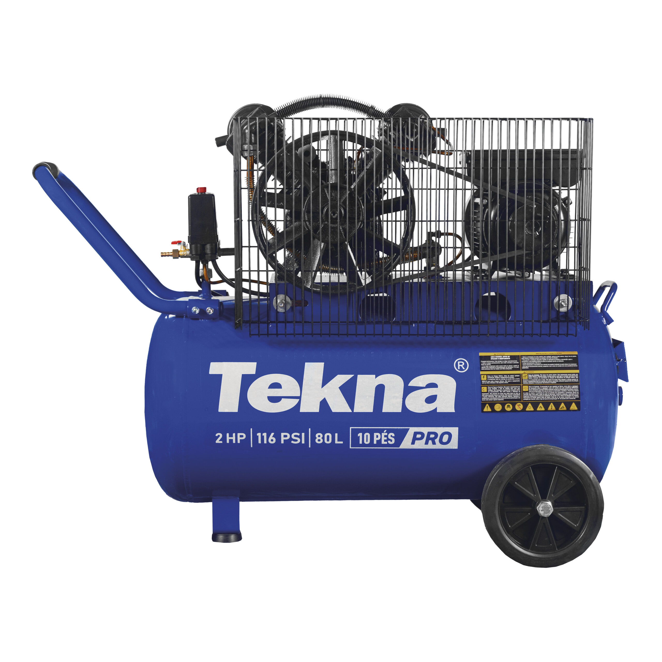 COMPRESSOR DE AR CP10080P-1 127V/60HZ 80L 2HP TEKNA 1011101 - Imagem 2