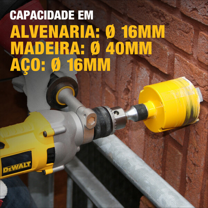 FURADEIRA IMP.5/8 220V 2 VEL.VAR.REV. DEWALT - Imagem 3