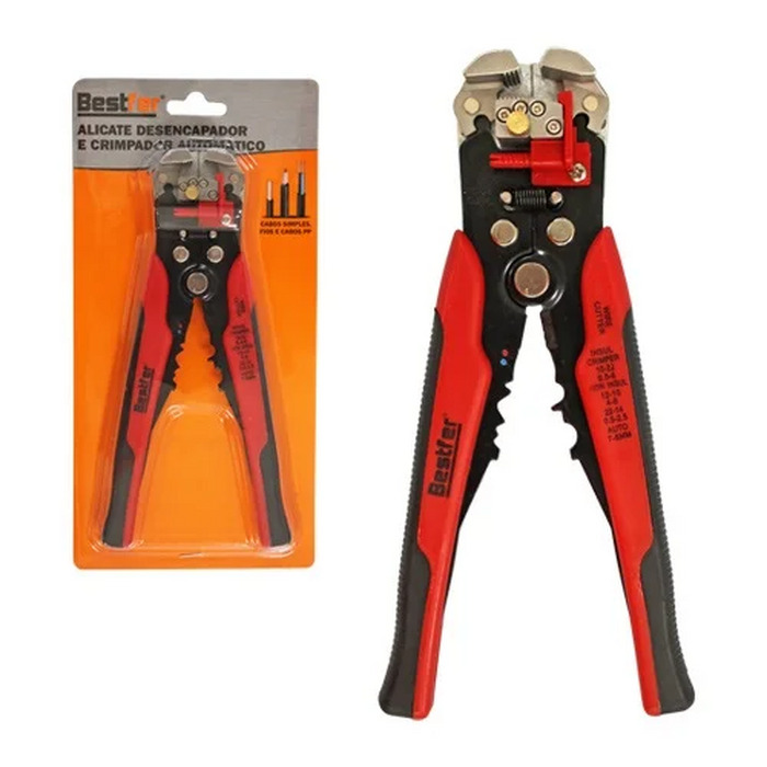 ALICATE DESENCAPADOR E CRIMPADOR 8″ BESTFER BFH2373