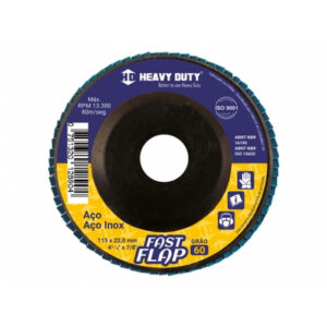 DISCO FASTFLAP FIBRA CONICO 4.1/2 GRANA 40 HD HEAVY DUTY 122892