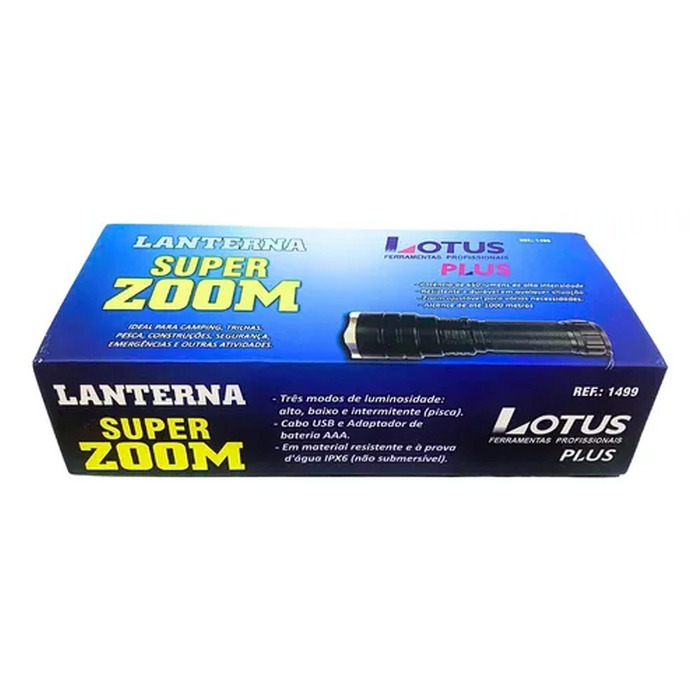 LANTERNA SUPER ZOOM PLUS LOTUS 5001499 - Imagem 4