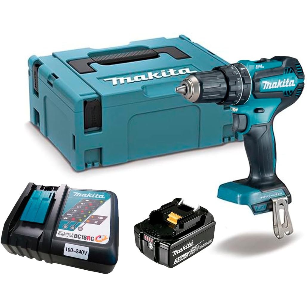 PARAFUSADEIRA/FURAD IMPAC BAT 18V-BIv MAKITA DHP485RF1J