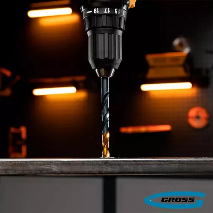 BROCA ACO RAPIDO PROFISSIONAL NITRETO DE TITANIO PARA METAL 7MM GROSS 71721755 - Imagem 2