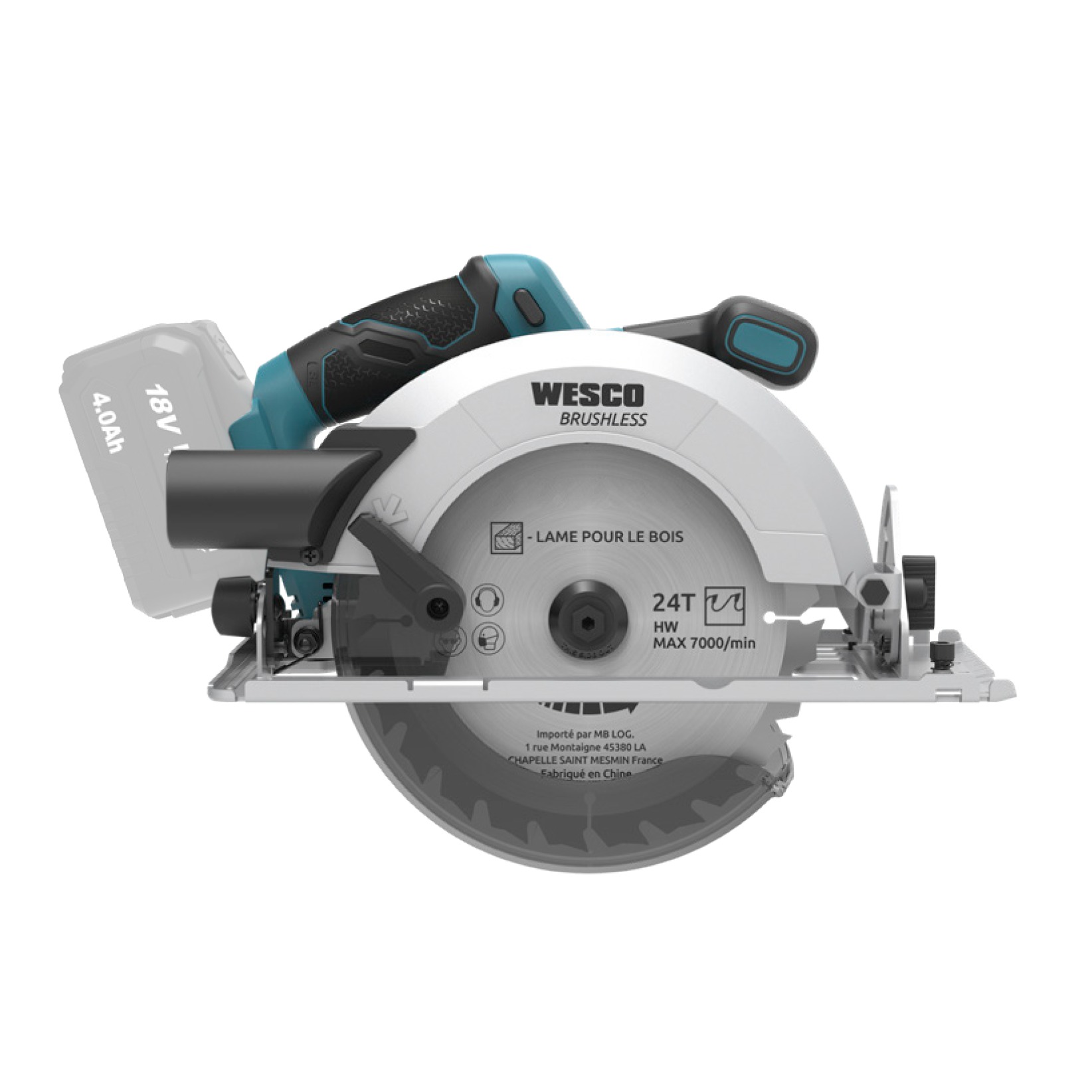 SERRA CIRCULAR 190MM 18V WESCO