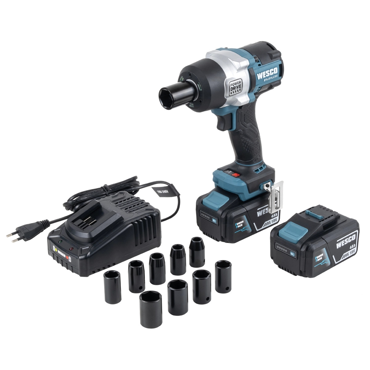 CHAVE DE IMPACTO 1/2 BRUSHLESS WESCO WS2392K2