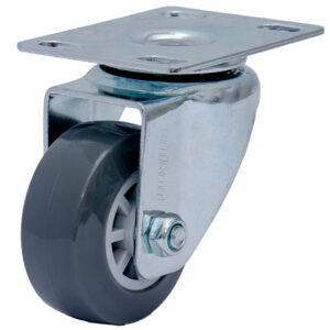 ROD.GIR.210 PLACA E RODA EM PVC C/PP-FURO PAS.CZ COLSON GLP.210.BP.FP