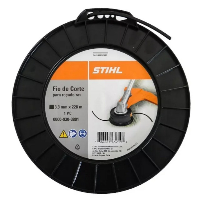 FIO CORTE QUA. 3,3MM X 228MT STIHL 0000-930-3801