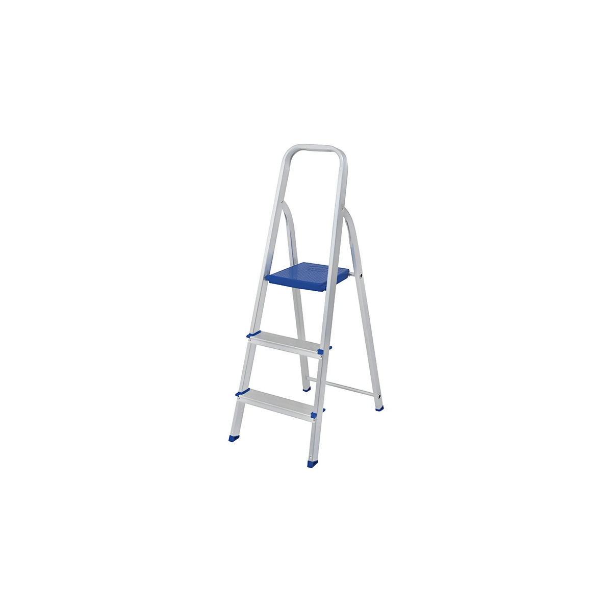 ESCADA DOMESTICA ALUMINIO 3 DEGRAUS REAL