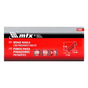 PINOS PARA PINADORES PNEUMATICO 20MMX1,25MMX1MM 5000PÇS MTX 576069