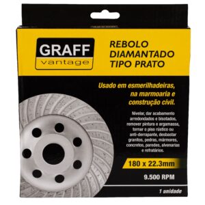 REBOLO DIAMANTADO TIPO PRATO 180 X 22,30 GRAFF VANTAGE 573,0003