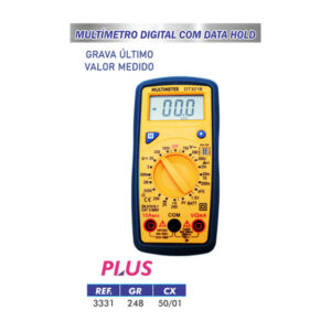 MULTIMETRO DIGITAL C/ GRAVACAO PLUS LOTUS 5003331