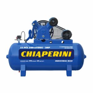 COMPRESSOR AR 15 PES BLUE RCH 200L C/MM 3HP 110/220V CHIAPERINI 24699