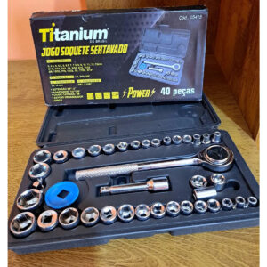 JG SOQ SX 40 PECAS 1/4 E 3/8 TITANIUM